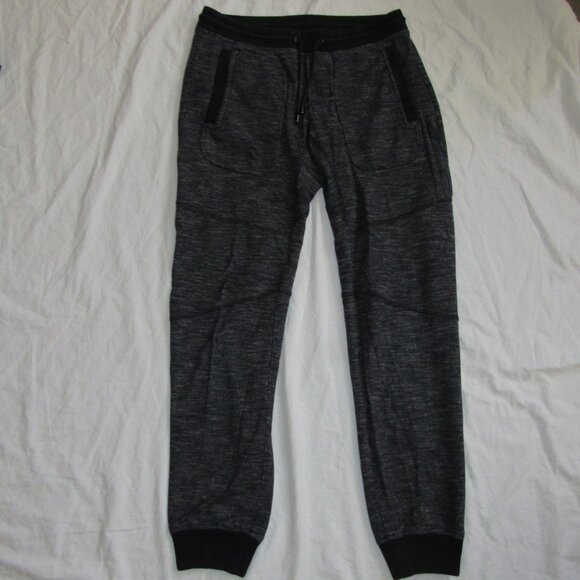 Belstaff Moto Heather Gray Black Cotton Blend Jogger Sweatpant Pants Mens Small - Picture 1 of 5